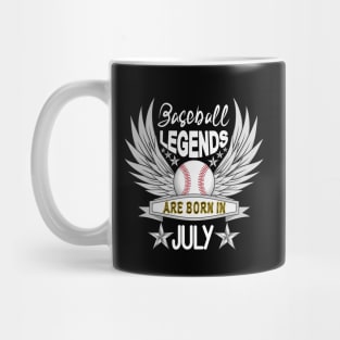 Baseball Legends Are Born July Mug